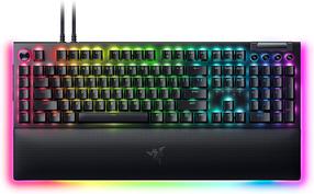 Vadu spēļu tastatūra Razer BlackWidow BlackWidow V4 Pro Green Switches, Angļu (US), melna krās.