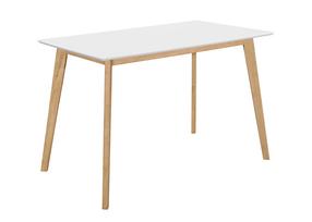 Stalas Domoletti Martha, balta sp./medžio sp., 120 cm x 70 cm x 75.5 cm