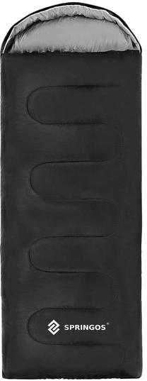 Miegmaišis Springos 2in1 Sleeping Bag, juoda sp./pilka sp., 180 cm