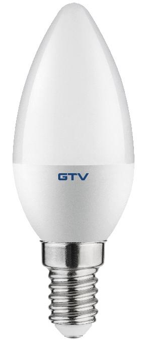 Lemputė GTV LED, C30, 4000 °K, E14, 6 W, 520 lm