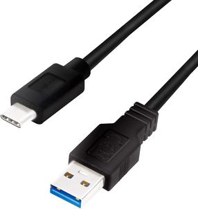 Kabelis Logilink USB - USB-C CU0171 USB, USB-C, 3 m, juoda sp.