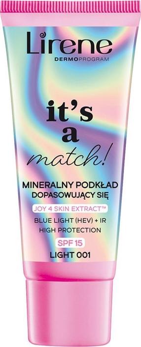Kreempuuder Lirene It's A Match, SPF 15, light v., 001, 30 ml