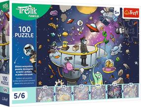 Pusle Trefl The Treflik Family Bert In Space 16545, 27 cm x 41 cm, 100 tk, mitmevärviline