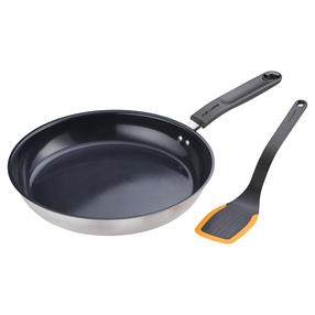 Keptuvių komplektas Fiskars FF 1075040, Ø 28 cm, nerūdijantysis plienas, Sidabro sp.