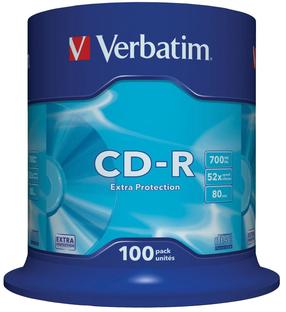Įrašomas kompaktinis diskas Verbatim 43411, 700 MB, 100vnt.
