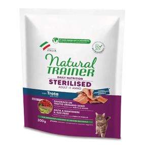 Kuiv kassitoit Natural Trainer Sterilised, kalaliha, 0.3 kg