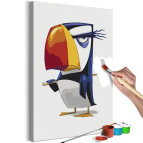 Glezna pēc numuriem Artgeist Grumpy Penguin MA_0566, daudzkrāsaina, 40 x 60 cm