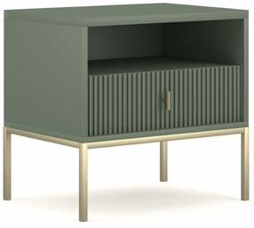 Naktinis staliukas Maggiore MA06, aukso sp./žalia sp., 52.4 cm x 53.9 cm x 39 cm