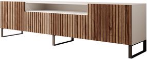 TV staliukas ADRK Miro, ruda sp./balta sp., 200 cm x 41 cm x 53 cm