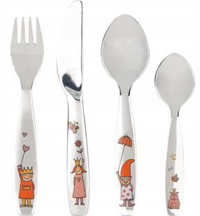 Söögiriistade komplekt lastele Zwilling Princess Emilie, 3 aastat, roostevaba teras, hõbe v.