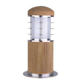 Brīvi stāvošs āra gaismeklis Elstead Lighting Poole GZ/MB, 40W, E27, IP55, koka krās., 10.2 cm x 24 cm