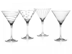 Kokteilių taurė Mikasa Cheers Martini, kristalinas, 0.29 l, 4 vnt.