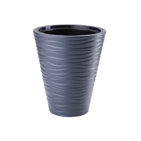 Puķu pods Form Plastic Sahara 2721, plastmasa, Ø 35 cm, tumši pelēka krās.
