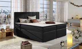 Lova dvigulė continental Bolero Soft 11, 140 x 200 cm, juoda sp., su čiužiniu