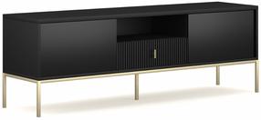 Televizoriaus spintelė Maggiore MA01, aukso/juodas, 154.5 cm x 39 cm x 52.4 cm