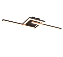 Šviestuvas lubų Reality Viale, LED, 3000 °K, 1 x 17 W, sidabro sp. / juoda sp.