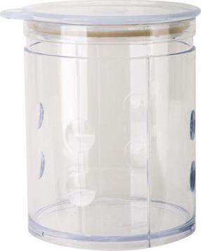 Lielapjoma produktu konteiners El-hurt Elh Juypal, 0.75 l, 11 cm x 11 cm, caurspīdīga krās.