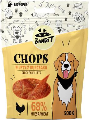 Skanėstas šunims Mr. Bandit Chops Chicken Fillets, vištiena, 0.5 kg