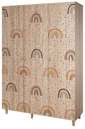 Шкаф Kalune Design Lena 912, коричневый цв., 52 см x 135 см x 192 см