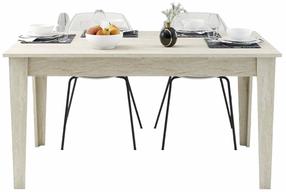 Valgomojo stalas Kalune Design Milan 897, travertine sp., 88 cm x 145 cm x 75 cm