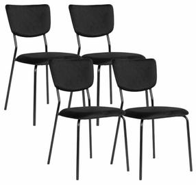 Toolide komplekt ModernHome KJC-4-BC, matt, must v., 53 cm x 53 cm x 80 cm, 4 tk