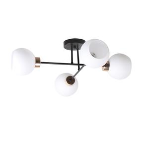 Lampa griesti Candellux Lighting Amanda, E27, 4 x 40 W, balta krās. / zelta krās.