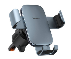 Автомобильный держатель для телефона Baseus Metal Age 3, 100 мм x 98 мм, 0.09 кг, 4 - 7 ″, серый цв.