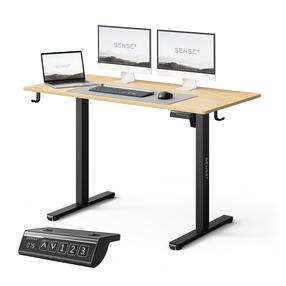 Datorgalds regulējams augstums SENSE7 Nojo Light, 120 cm x 60 cm, 72 - 118 cm, brūna krās./melna krās.