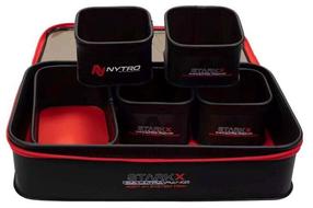 Žvejybinė dėžė Nytro Starkx 4027 22400008, 24 cm, juoda sp./raudona sp.
