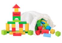 Medinės kaladėlės Beeboo Wooden Blocks 41005581, 100 vnt.