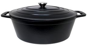 Emalēts čuguna katls Zyle ZY036BKI, Ø36 cm, 7.7 l, melna krās.