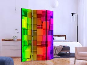 Širma Artgeist Colour Jigsaw Paraventtc1549, įvairių spalvų, 135 cm x 172 cm