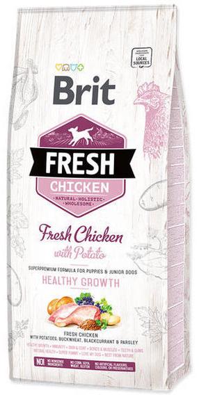 Kuiv koeratoit Brit Fresh Chicken With Potato Puppy, kanaliha, 12 kg
