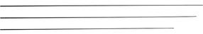 Lisa Jaxon Glass Solid Tip 8310200, 60 cm, 0.3 cm, must v., 5 tk