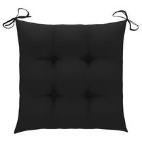 Kėdžių pagalvėlė VLX Fabric 314919, juoda sp., 50 cm x 50 cm, 6 vnt.