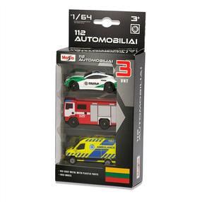 Набор игрушечных автомобилей Maisto 112 12456, 1:64, многоцветный