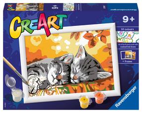 Maalimine numbrite järgi Ravensburger Autumn Cats, mitmevärviline