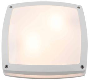 Lubinis lauko šviestuvas AZzardo Fano Square, 18W, E27, IP54, balta sp., 30 cm x 8.9 cm