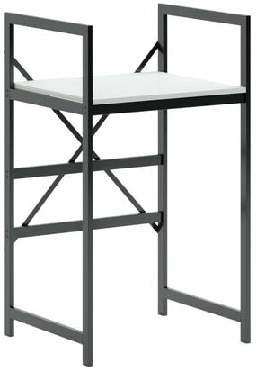 Skapis veļas mašīnai Kalune Design C7, balta krās./melna krās., 60 cm x 70 cm x 116 cm