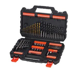 Набор шурупов и сверл Black & Decker A7200-XJ, дерево/металл/бетон, резьбовой, цилиндрический, 1.5 мм
