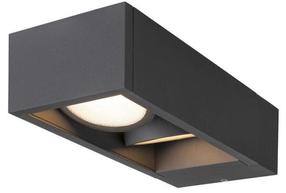 Уличный настенный светильник SLV Eskina Frame, 27Вт, LED, IP65, aнтрацит цв., 11.5 см x 7.3 см