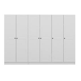 Riidekapp Kalune Design Kale 4774, valge v., 52 cm x 270 cm x 210 cm