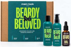 Veido priežiūros priemonių rinkinys vyrams Men Rock Beardy Beloved Awakening Sicilian Lime Beard Kit