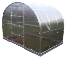 Siltumnīca Klasika, polikarbonāts, 2 x 3 m, caurspīdīga krās.