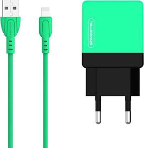 Telefoni laadija Somostel SMS-A53, 2 x USB, roheline v., 10 W