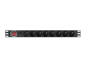 Įtampos stabilizatorius Lanberg PDU-06E-0200-BK, 2 m
