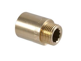 Ilgintuvas TDM Brass 110, 1/2 colio - išorinis sriegis / 1/2 colio - vidinis sriegis, 1/2" x 60mm
