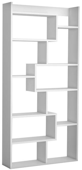 Pastatoma lentyna Kalune Design Kuttap 854KLN3602, balta sp., 182 cm x 22 cm x 90 cm