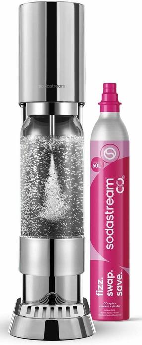 Gāzēto dzērienu aparāts SodaStream Enso, 22.6 cm, 1 l, sudraba krās.