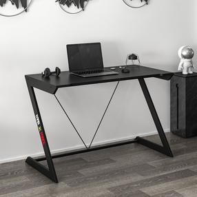 Kompiuterinių žaidimų stalas Kalune Design Zoned 506MNR3436, 120 cm x 77 cm, 60 cm, juoda sp.